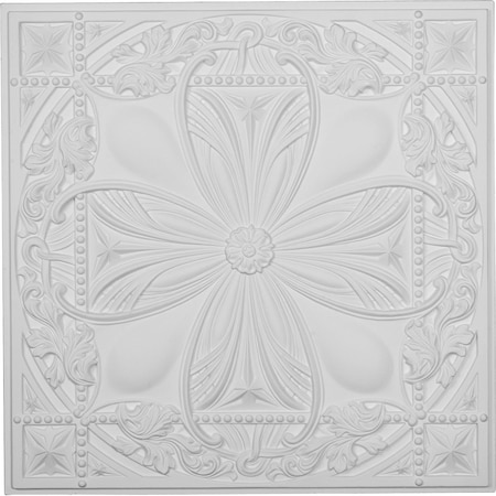 Ekena Millwork 24"W x 24"H x 3/4"P Cole Ceiling Tile CT24X24CE
